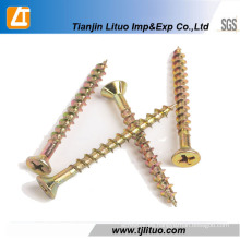 Tornillos de aglomerado de zinc con cabeza simple / doble cabeza